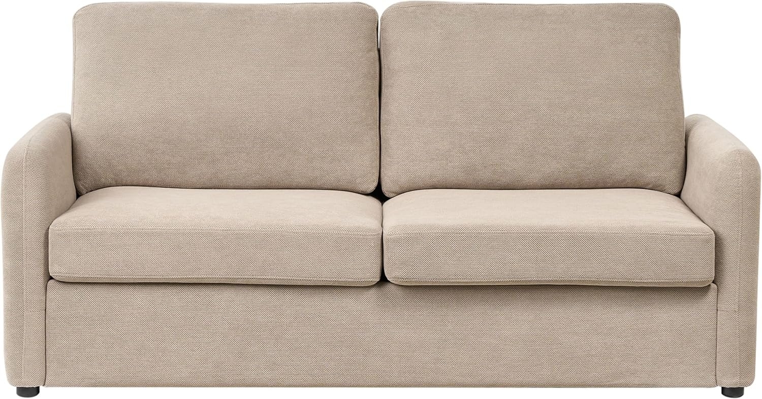 Schlafsofa BENNAS Taupe Stoff Bild 1