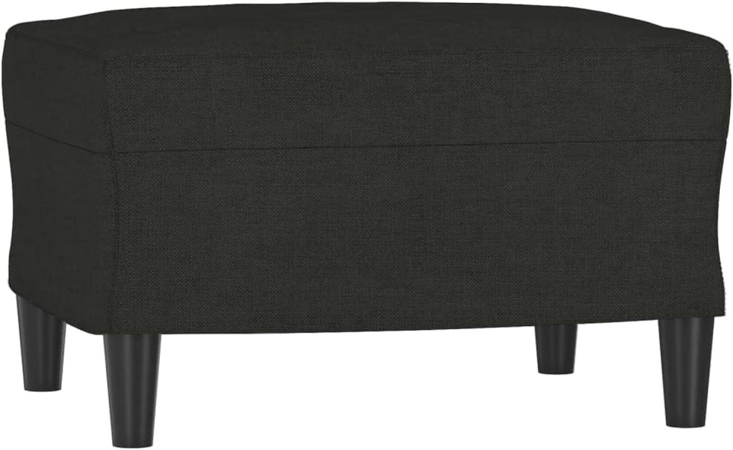 vidaXL Fußhocker Schwarz 60x50x41 cm Stoff [349283] Bild 1