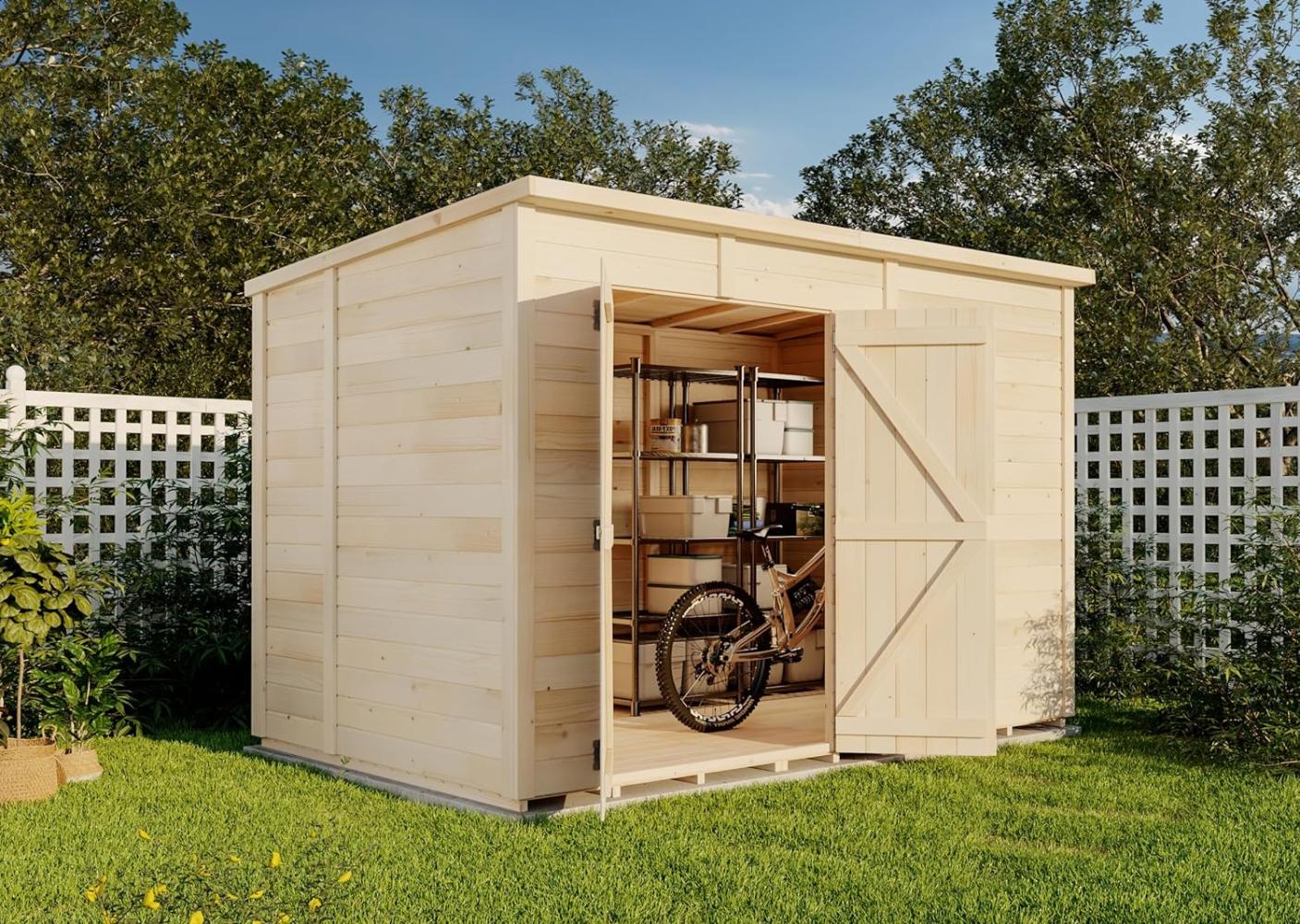 Storehaus Gerätehaus Sepp Gerätehaus aus Holz Geräteschrank mit 12 mm Wandstärke Gartenhaus Bild 1