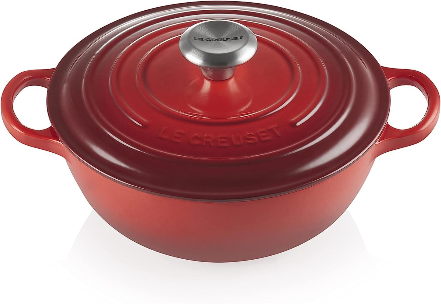 Le Creuset La Marmite Signature 24 cm Kirschrot - Rot - 20 bis 24 cm Bild 1