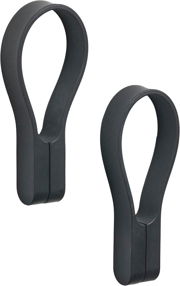 Zone Denmark Handtuchhalter Loop Magnet, 2er Set, Handtuchaufhänger, Handtuchclip, Silikon, Black, 27920 Bild 1