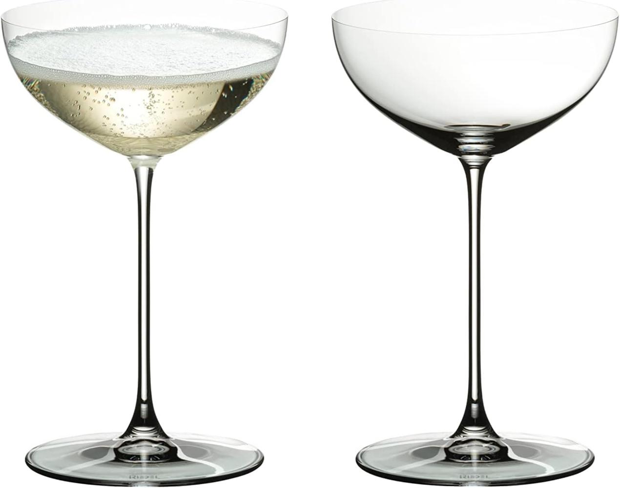 Riedel Veritas Coupe / Cocktail, 2er Set, Sektschale, Sektglas, Cocktailglas, Trinkglas, Hochwertiges Glas, 240 ml, 6449/09 Bild 1