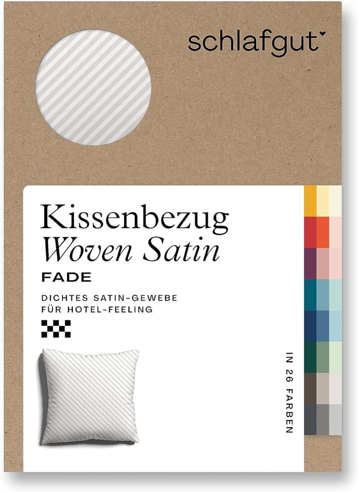 Schlafgut Woven Fade Bettwäsche|Kissenbezug einzeln 40x40 cm| white-sand-light Bild 1