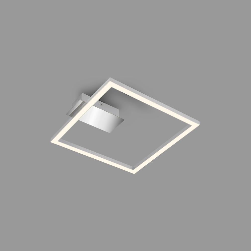 BRILONER - LED Deckenlampe Frame, LED Deckenleuchte mit warmweißer Lichtfarbe, 14W Lampe, Wohnzimmerlampe, Schlafzimmerlampe, 265x250x45 mm (LxBxH), Chrom-Matt Bild 1