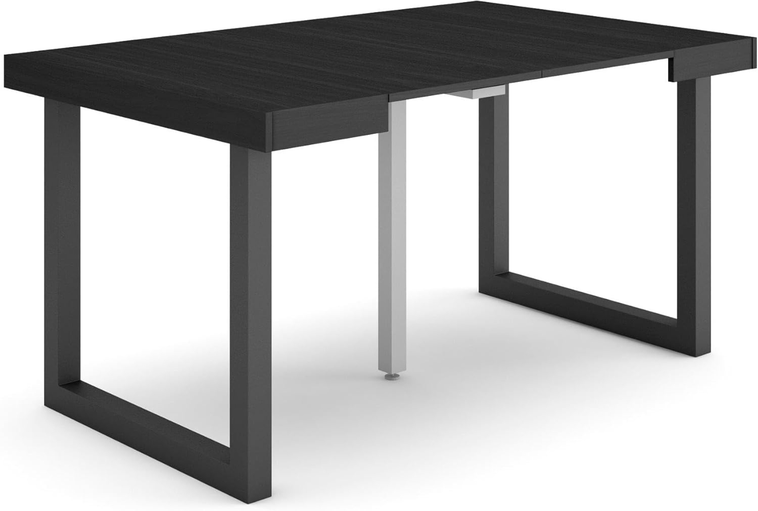 Skraut Home | Ausziehbarertisch | Multifunktionaler ausziehbarer | 140 | Für 6 Gäste | Massivholz Beine | Moderner Stil | Schwarz Bild 1