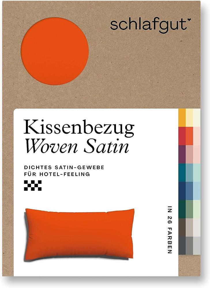 Kissenbezug Woven Satin aus Mako-Baumwolle, langlebig, pflegeleicht, dicht gewebt, Schlafgut (1 Stück), Kissenhülle mit Reißverschluss, passender Bettbezug erhältlich Bild 1