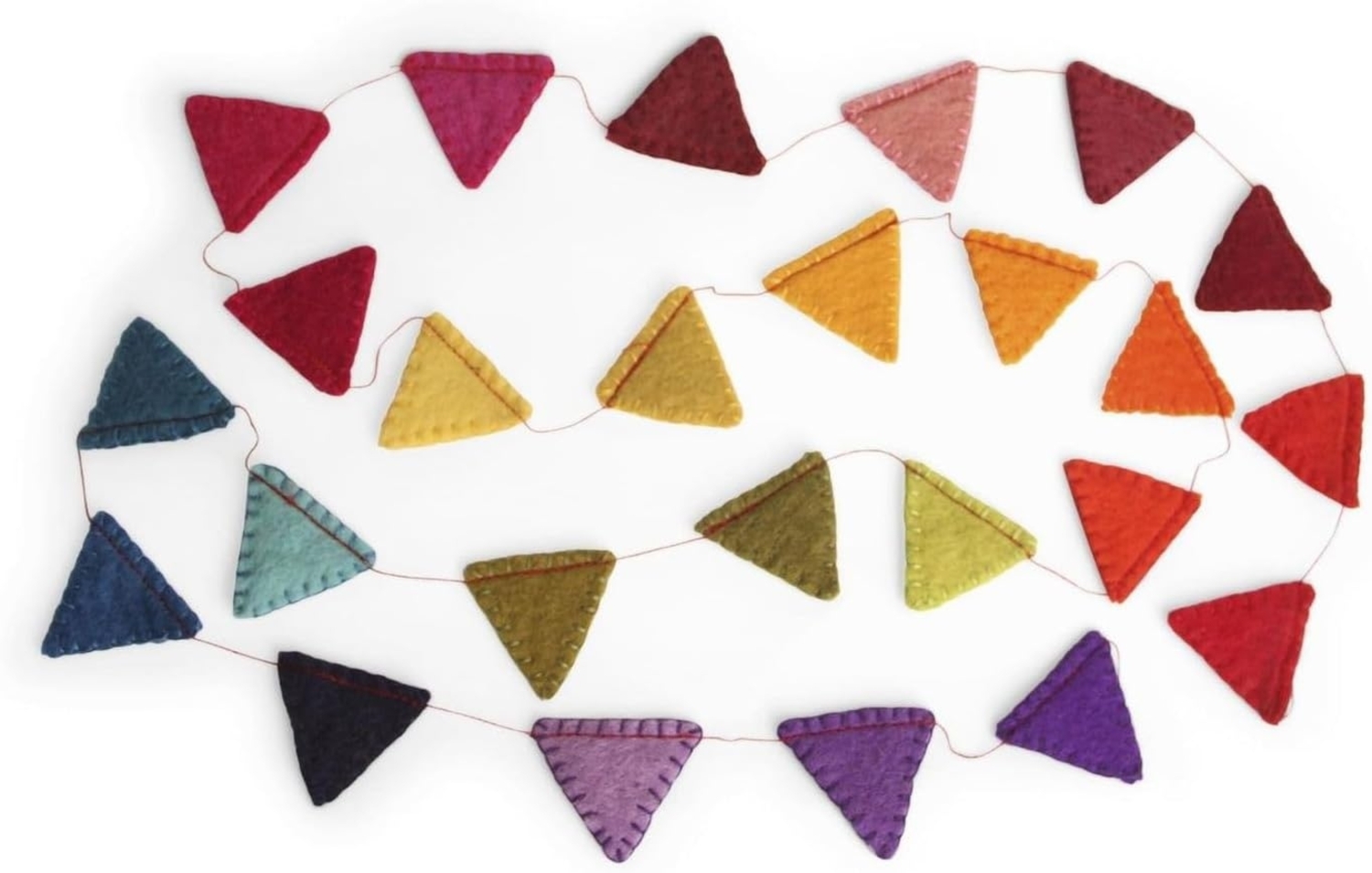 Én Gry & Sif Wimpelkette aus Filz, Kinderzimmer Babyzimmer Deko zum Aufhängen, hand-made, fair-trade, Girlande 190cm Bild 1