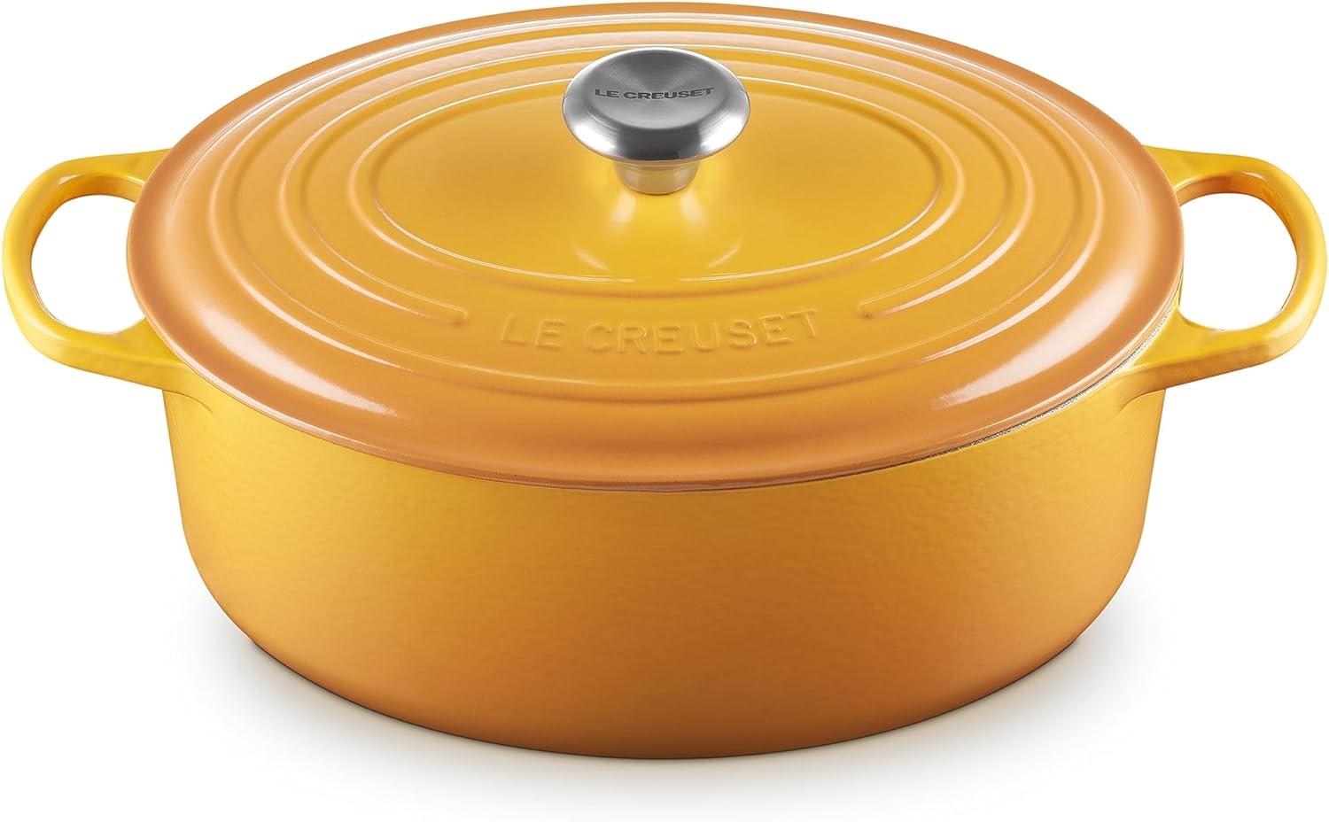 Le Creuset Bräter 'Signature' , Gusseisen , Oval, für alle Herdarten und Induktion geeignet, Nectar, 31,0 cm Bild 1