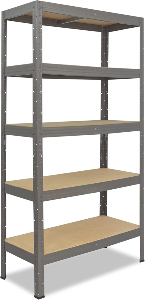 shelfplaza PRO 180x90x40 cm Schwerlastregal in grau mit 5 Böden und 200 kg Traglast pro Boden Bild 1