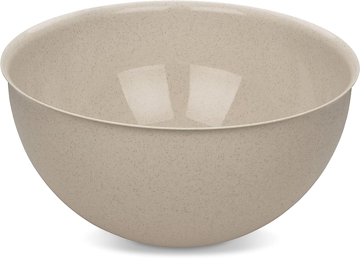 Koziol Schüssel Palsby M, Salatschüssel, Pastaschüssel, Kunststoff-Holz-Mix, Nature Desert Sand, 2 L, 7805700 Bild 1