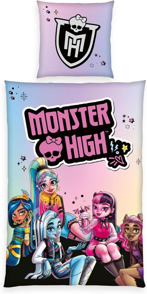 MonsterHigh™ Kinderbettwäsche Monster High, Renforcé, 2 teilig, mit tollem Motiv Bild 1