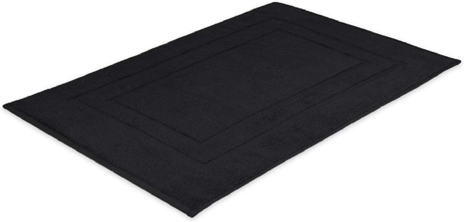 Badvorleger Frottier 700 g/m² 50x80 cm Schwarz Bild 1