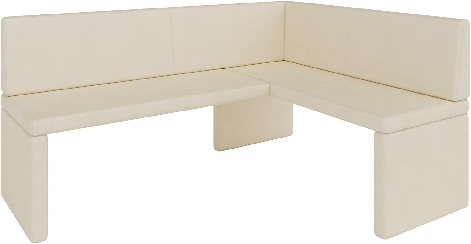 Eckbank Akiko Corner Bench - Eckbankgruppe für Ihrem Esszimmer, Küche modern, Sitzecke, Essecke. Perfekt für Küche, Büro und Rezeption. Solide und Starke Verarbeitung. (Soft 18, 168x128cm rechts) Bild 1