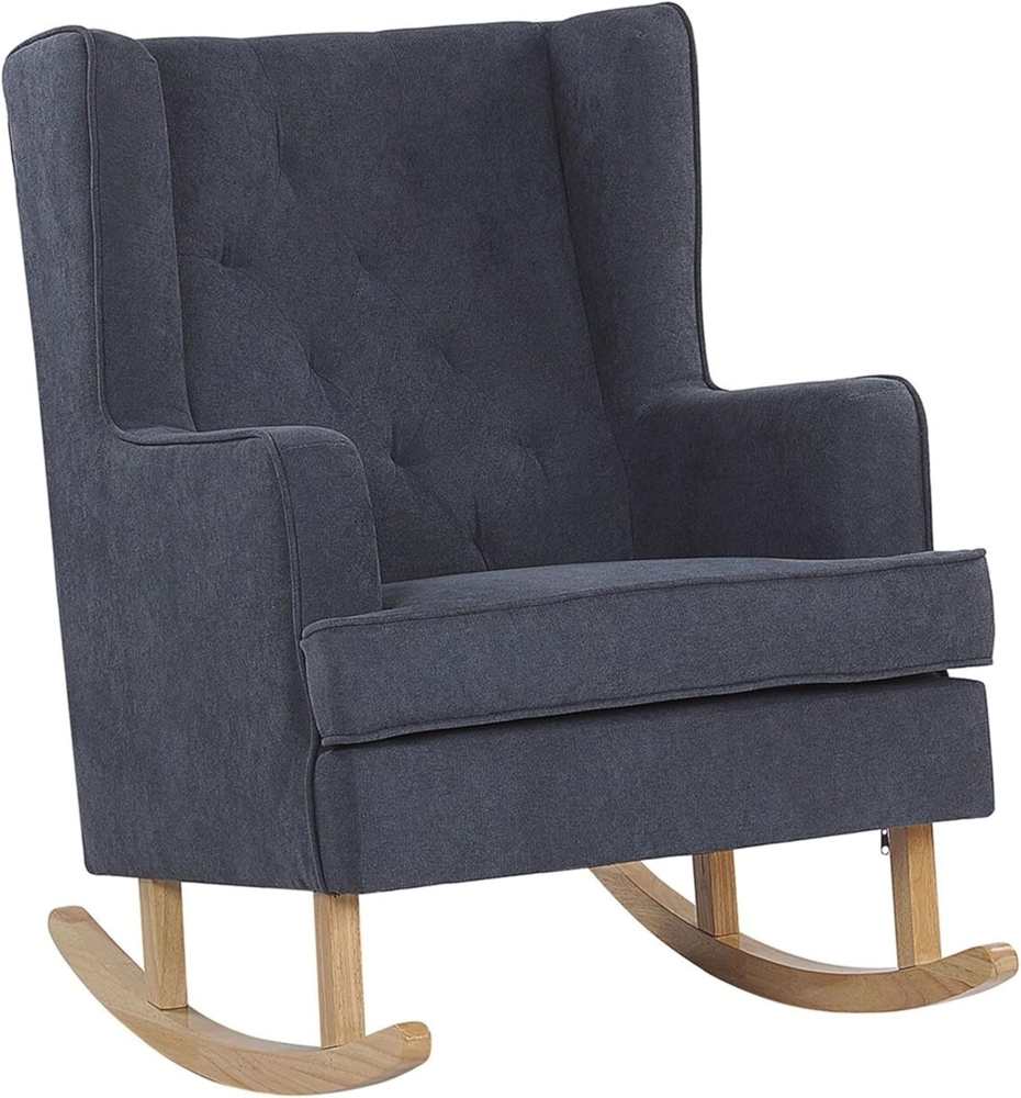 Schaukelsessel Polsterbezug grau TRONDHEIM II Bild 1