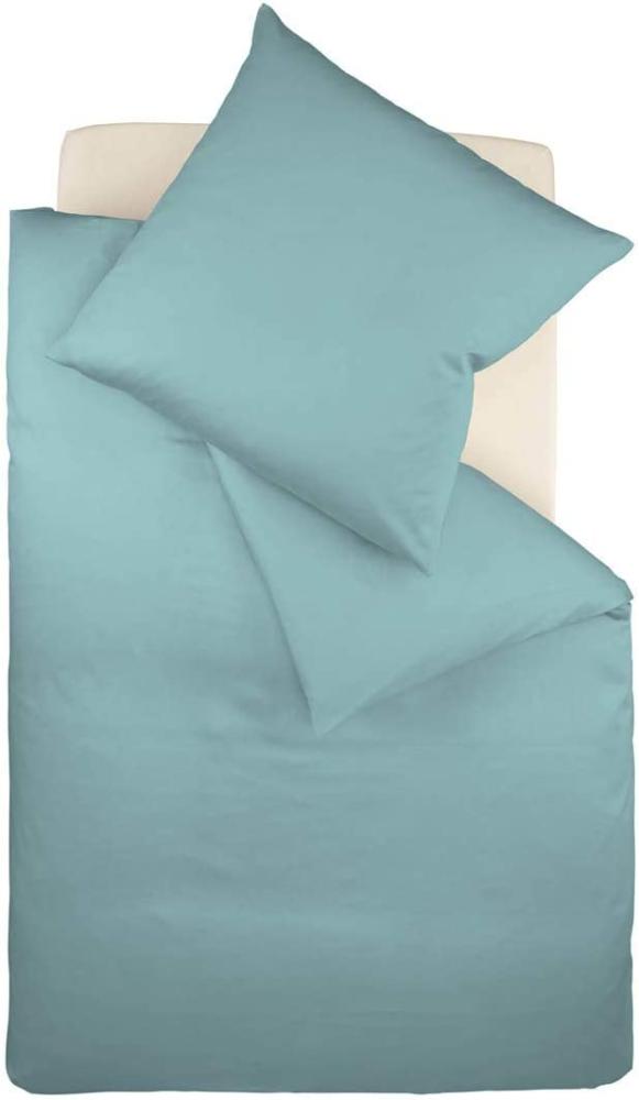 Fleuresse Mako-Satin-Bettwäsche colours aqua 6078 240 x 220 + 2 x 80 x 80 Bild 1