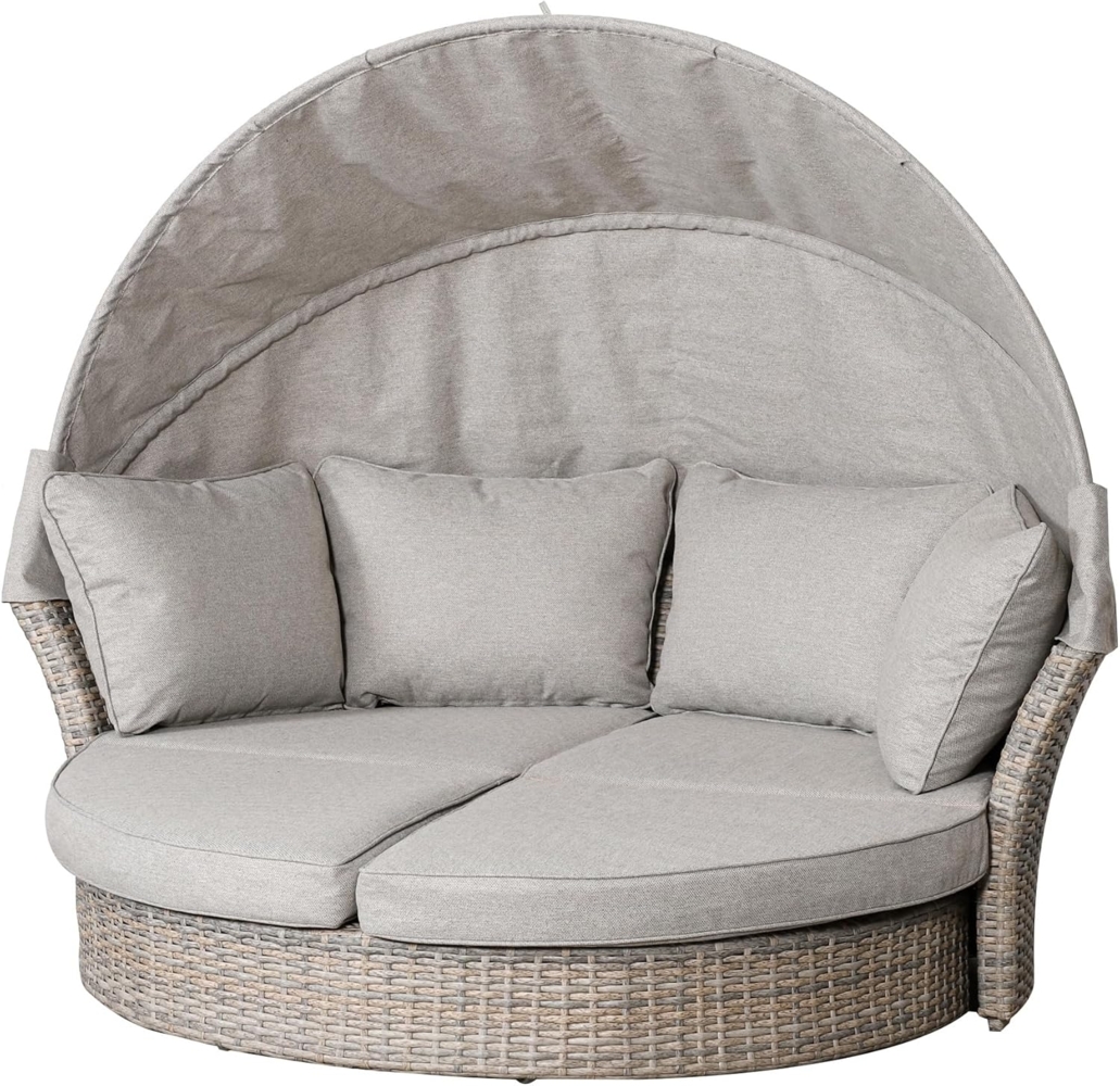 riess-ambiente Loungebett SEATTLE 195cm taupe, Einzelartikel 1 Teile, Garten · Sonneninsel · Outdoor · drehbar Bild 1