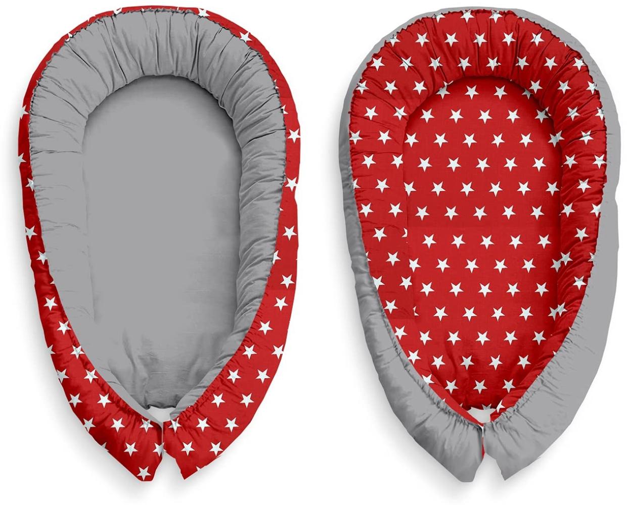 Multifunktionale Kuschelnest Babynest Kokon für Babys und Säuglinge, Nestchen, Reisebett, 100 Prozent Baumwolle, antiallergisch Bild 1