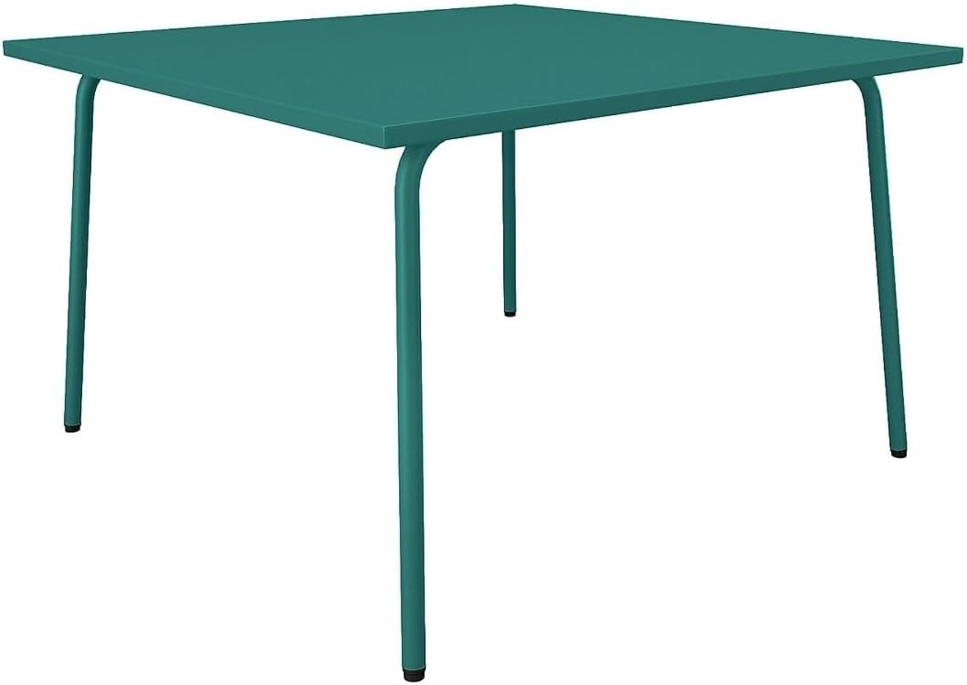 Vente-unique - Gartentisch quadratisch - L. 120 cm - Metall - Blau - MIRMANDE von MYLIA Bild 1