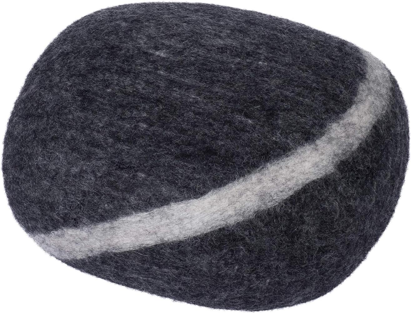 myfelt Hocker Pouf Hugo Kieselstein Filz Anthrazit (S) A-KS-019-S Bild 1