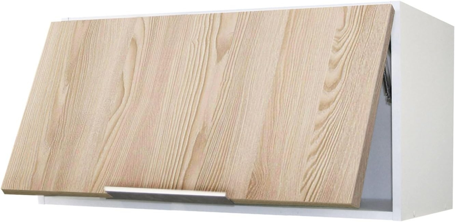 Berlioz Creations CH8HF Hängeschrank für Küche mit Dunstabzugshaube, aus Esche, 80 x 34 x 35 cm, 100 Prozent französische Herstellung Bild 1