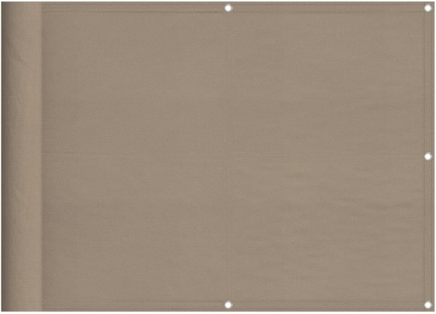 Balkon-Sichtschutz Taupe 75x800 cm 100 % Polyester-Oxford Bild 1