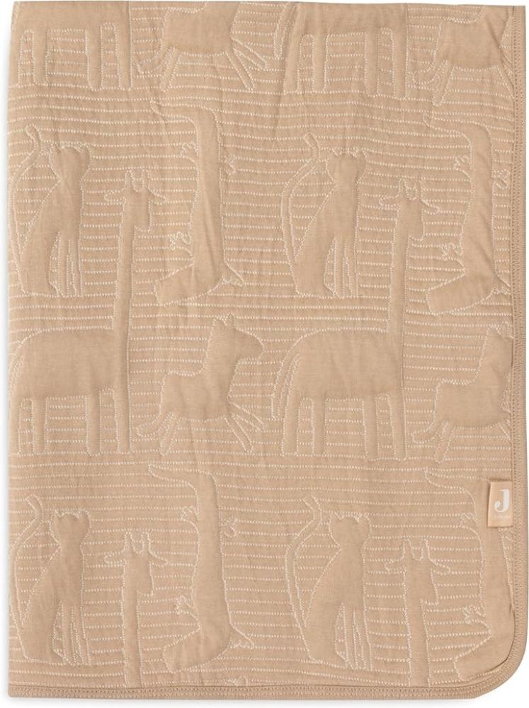 Jollein Babydecke Jungle Jambo, Biscuit/Oatmeal - 75x100cm - 100% Baumwolle, Innenseite 100% Polyester - Für Babywiege - 2.0 TOG Bild 1