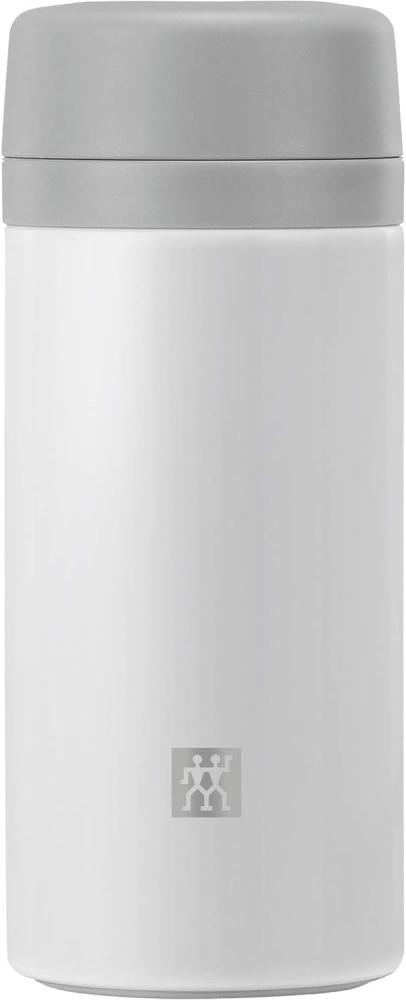 ZWILLING Thermo Isolierflasche für Tee & Infused Water, 420 ml, Edelstahl, Weiß-grau Bild 1