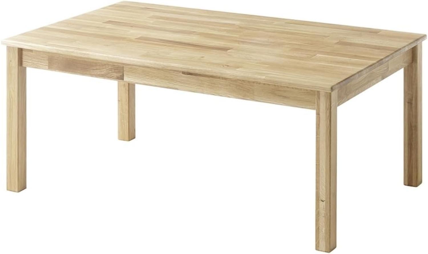 Couchtisch >ALFONS< in Eiche aus Wildeiche massiv geölt - 65 x 105 x 45 cm (LxBxH) Bild 1