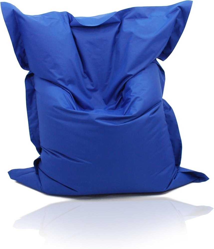 Kinzler S-10026/18 XXL Riesensitzsack, 140x180 cm, Sitzsack Outdoor Indoor, in vielen verschiedenen Farben, mit Innensack, royalblau Bild 1