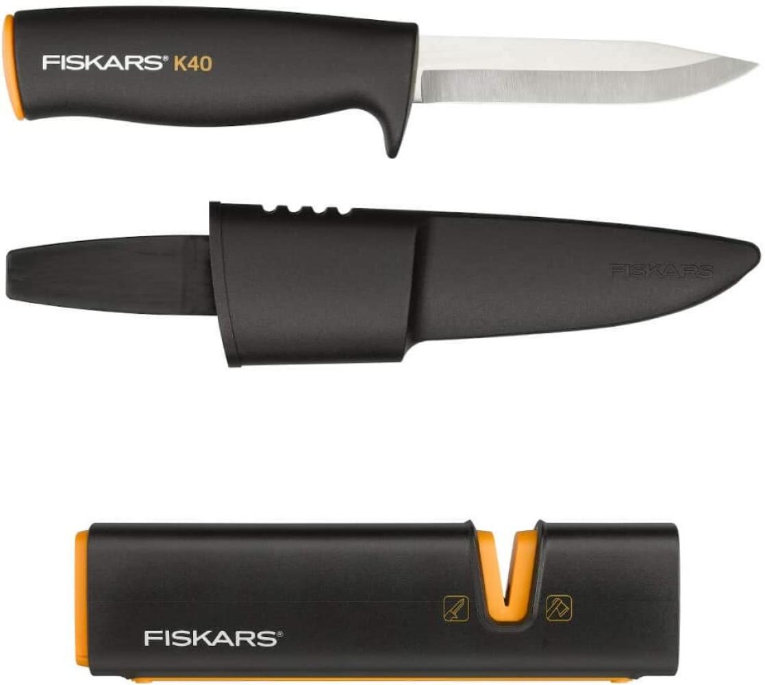 Fiskars Universalmesser K40 + Xsharp Messerschärfer Bundle - Fiskars Bild 1