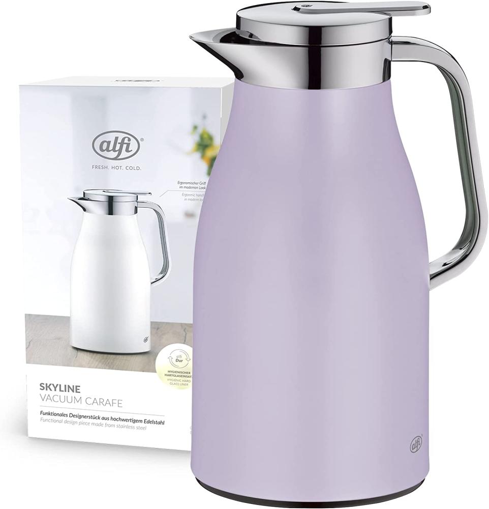 Alfi Isolierkanne Skyline, Thermokanne, Edelstahl, Lavender Matt, 1 L, 1321381100 Bild 1