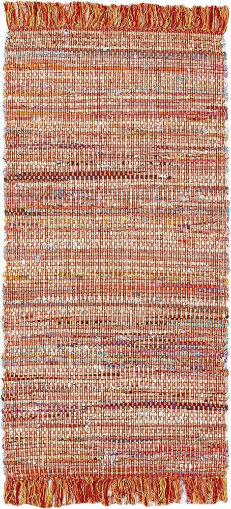 Alabama Fleckerlteppich Frida orange, 60x120 cm Bild 1