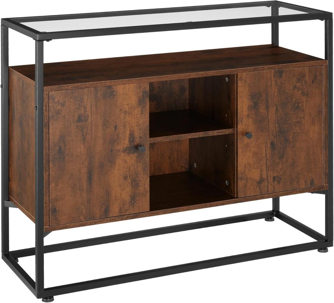 tectake Sideboard Kommode Oldham 100x38x80,5cm (Sideboard, Montagematerial, Montageanleitung), Industrial Style Bild 1