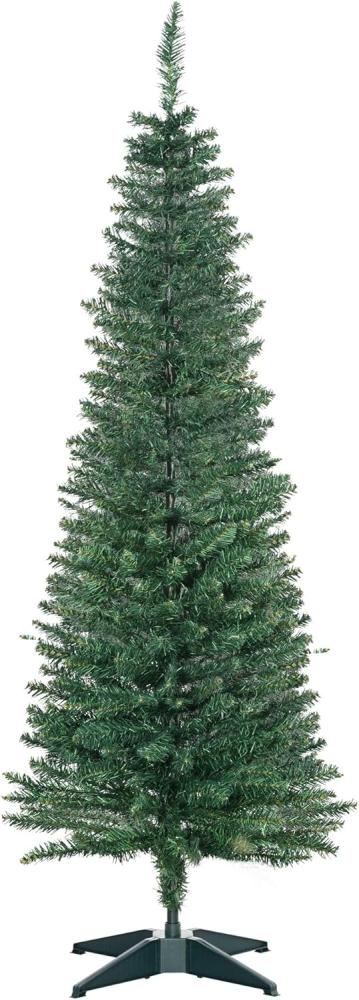 HOMCOM Künstlicher Weihnachtsbaum Künstlicher Tannenbaum, 46x150 cm (BxH), grün Bild 1