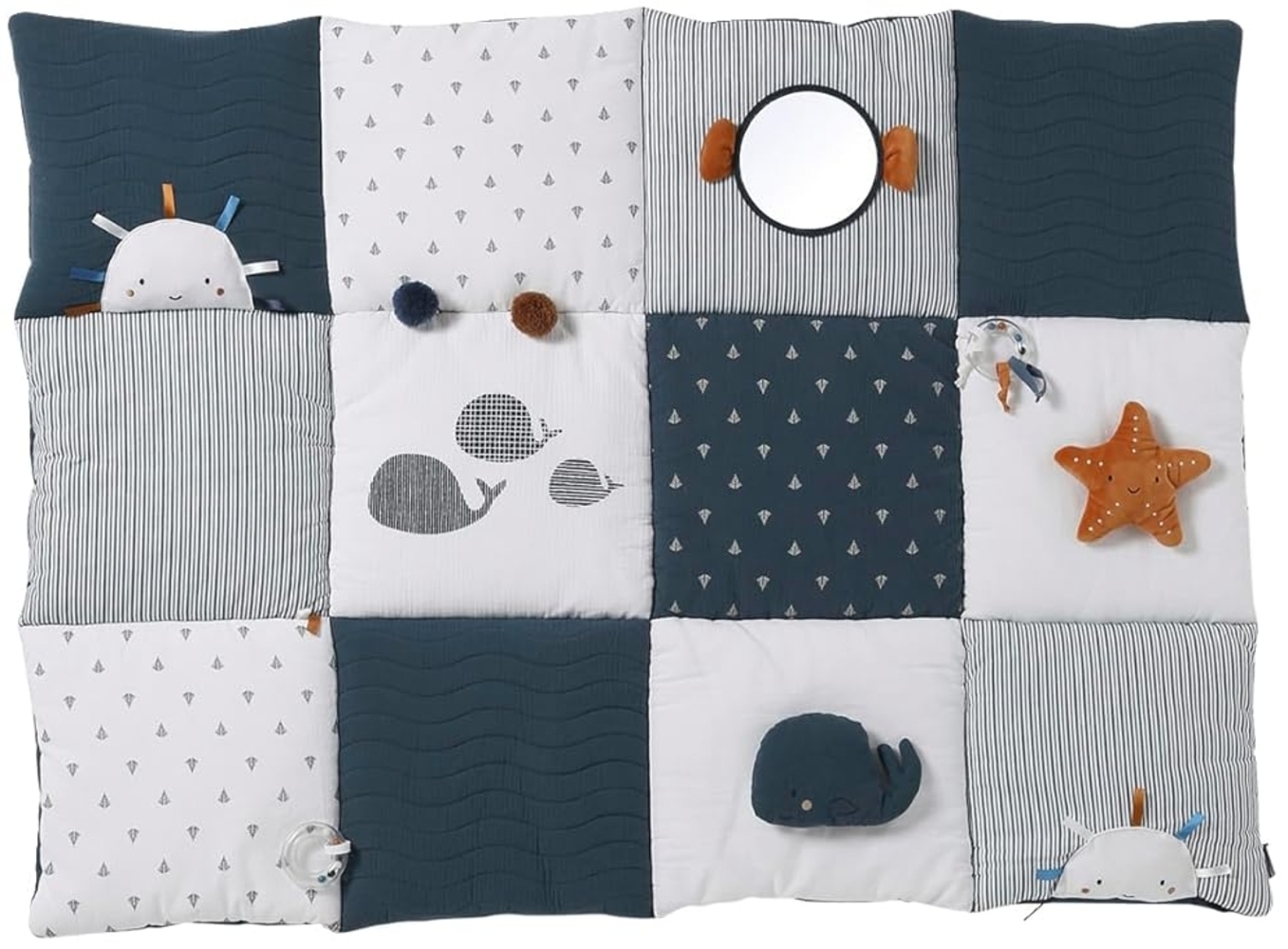 VERTBAUDET Baby Activity-Decke „Das süße Leben“ blau Bild 1