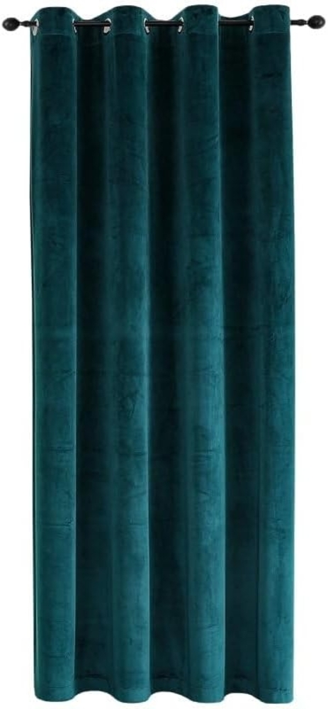 Haus und Deko Gardine Verdunkelungsvorhang Samt weich Ösen Vorhang blickdicht abdunkelnd, Ösen (1 St), Polyester Bild 1