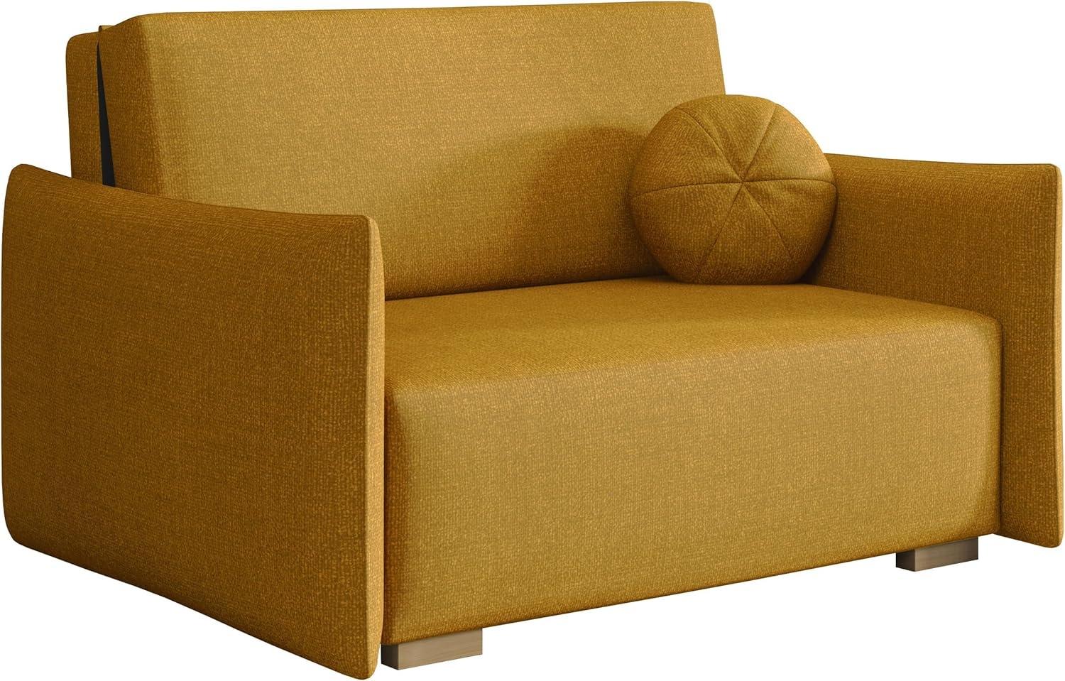 Sofa Viva Glov II mit Schlaffunktion, 2 Sitzer Schlafsofa mit Bettkasten (Farbe: Soul 10) Bild 1