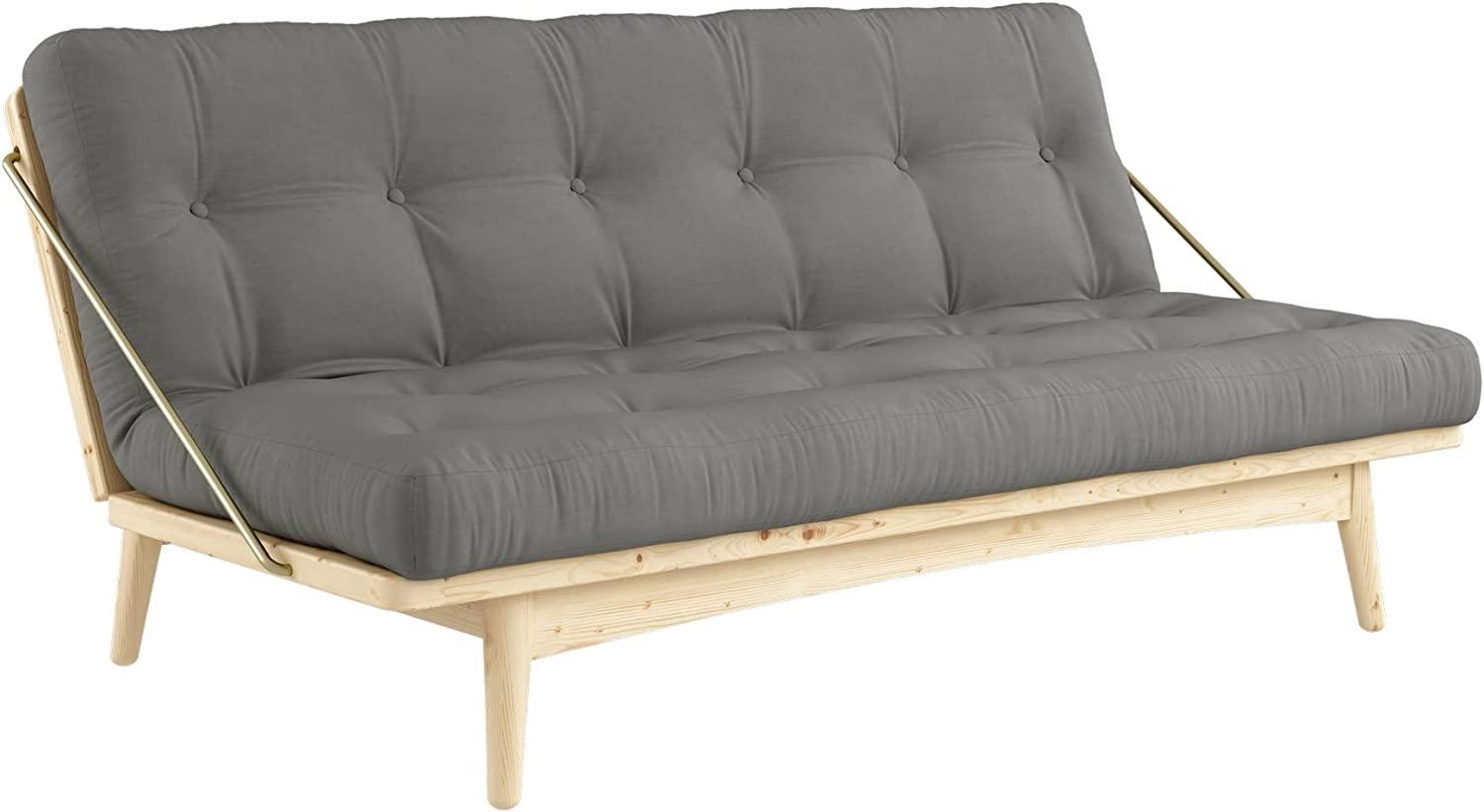 Karup Design Schlafsofa FOLK Gestell Natur, Matratze Grey Bild 1