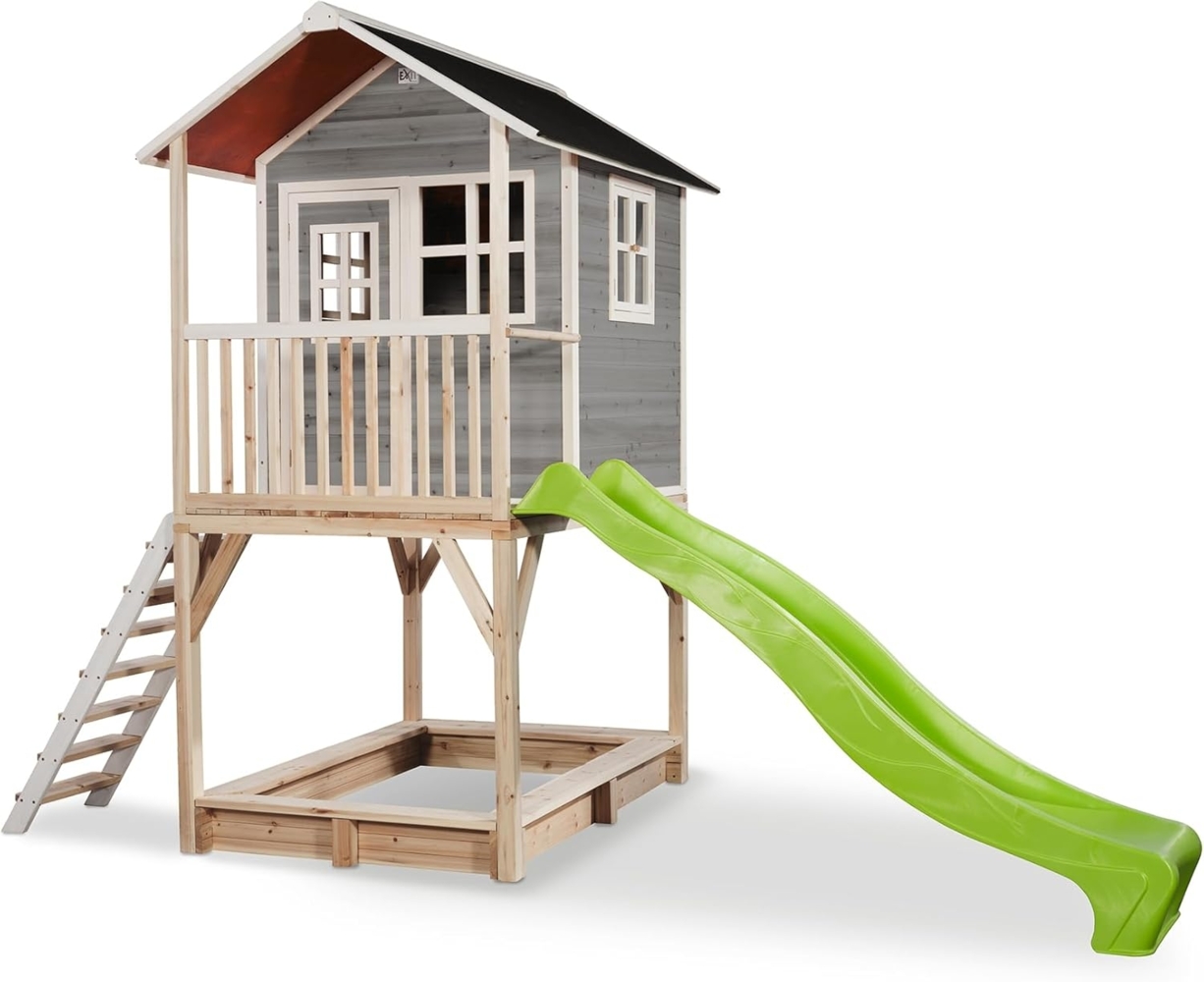 Exit Holz Spielhaus Loft 700 | Grau | 391 x 190 x 269 cm Bild 1