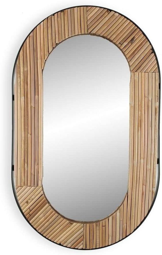 Wandspiegel Corinto rund Spiegel Rattan Bambus (2 x 60 x 35,5 cm) Bild 1