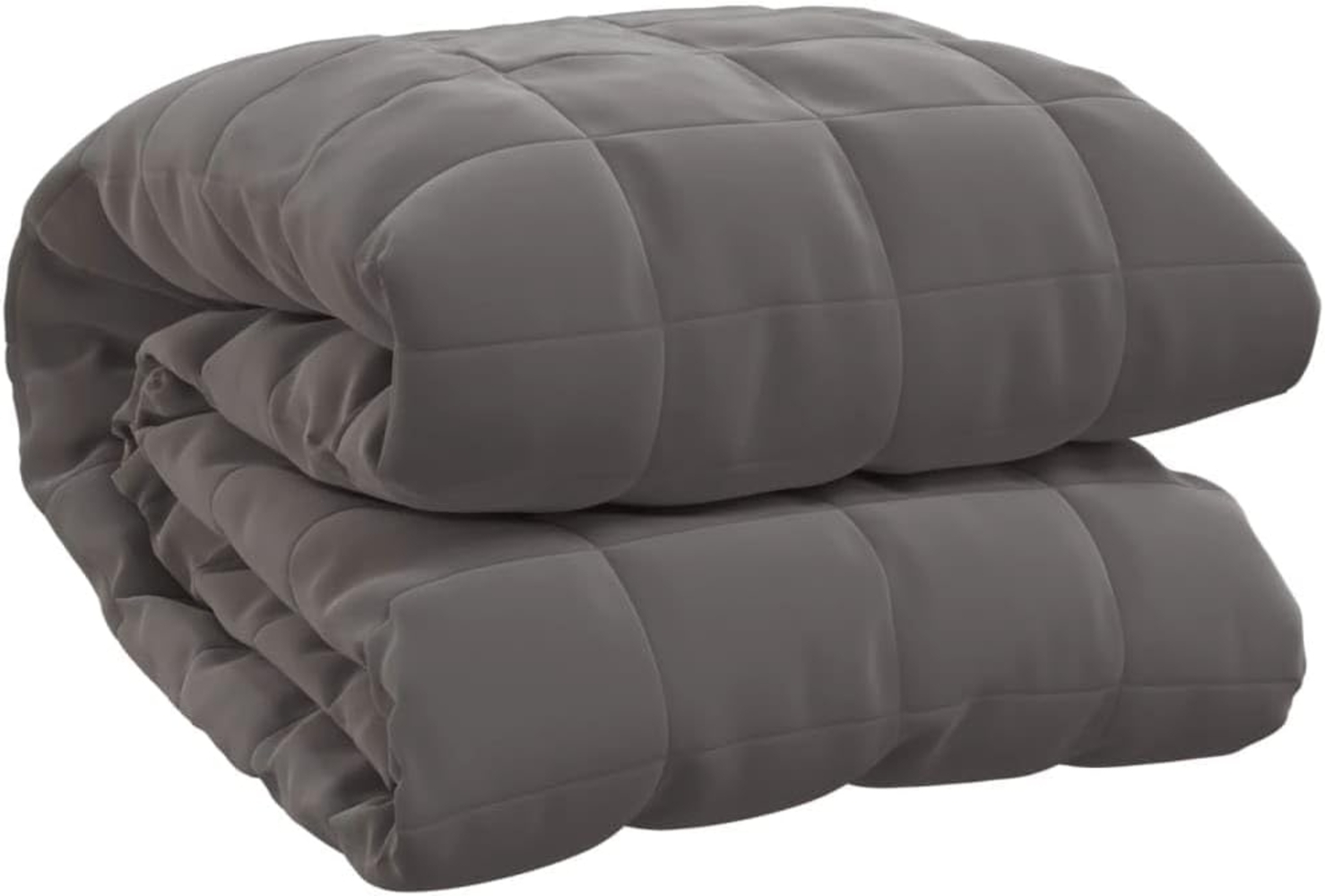 vidaXL Gewichtsdecke Stoff, 1x Gewichtsdecke, Dunkelgrau, 200x230 cm, Stoff, 13 kg Bild 1