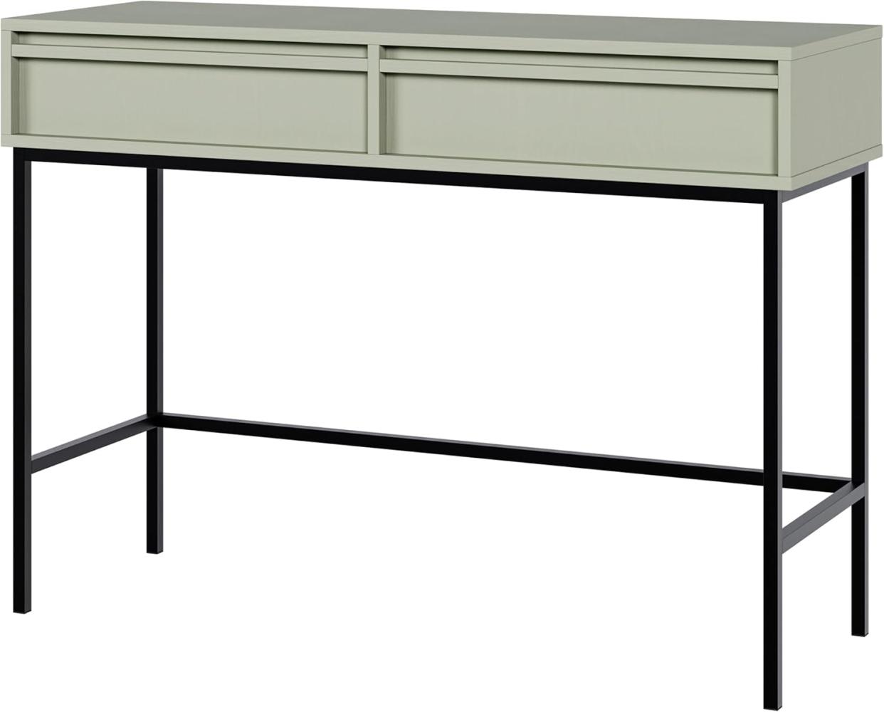 Selsey EVO - Schminktisch mit 2 Schubladen, salbeigrün, 110 cm Bild 1