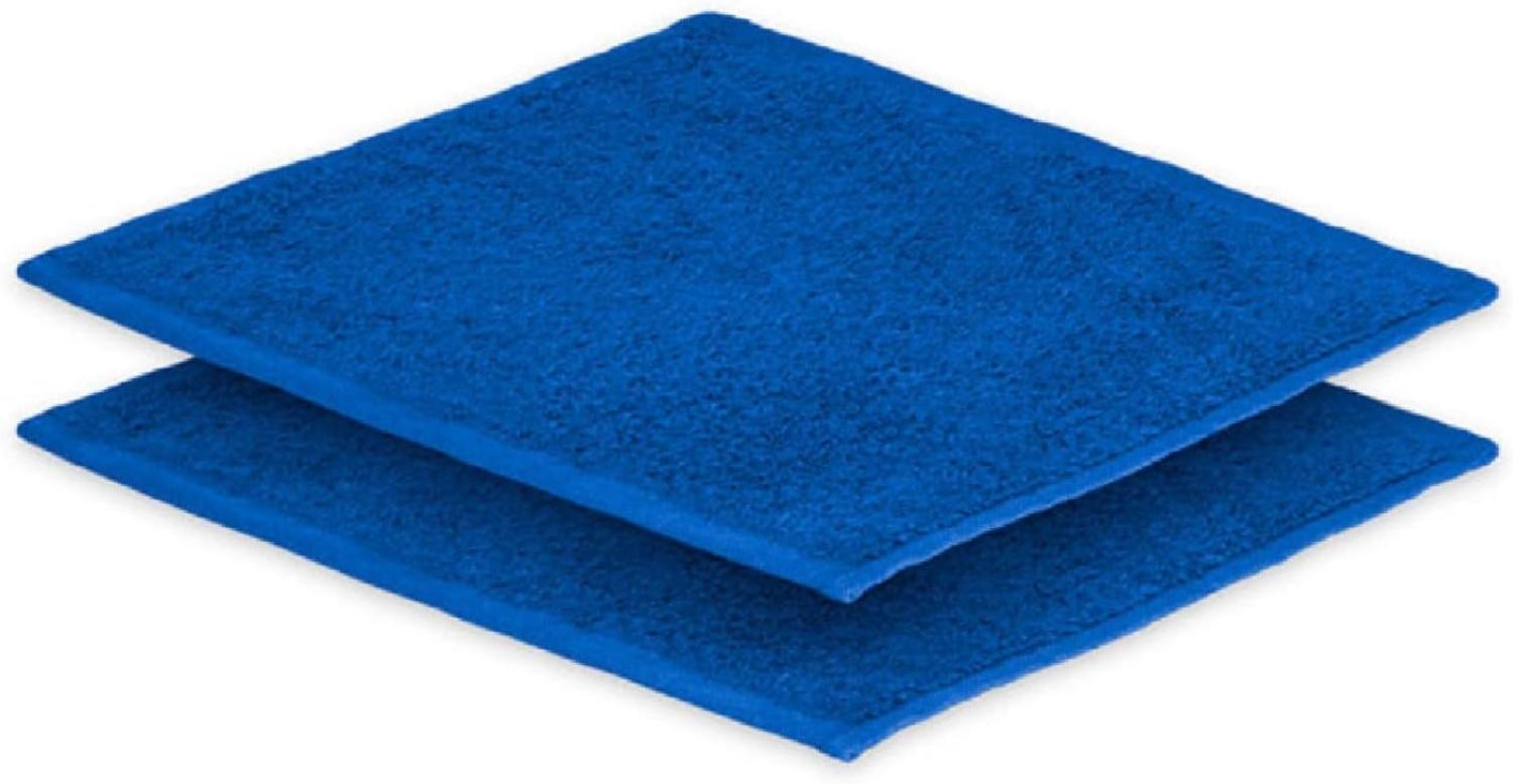 2x Seiftuch Frottier 500 g/m² 30 x30 cm Royalblau Bild 1