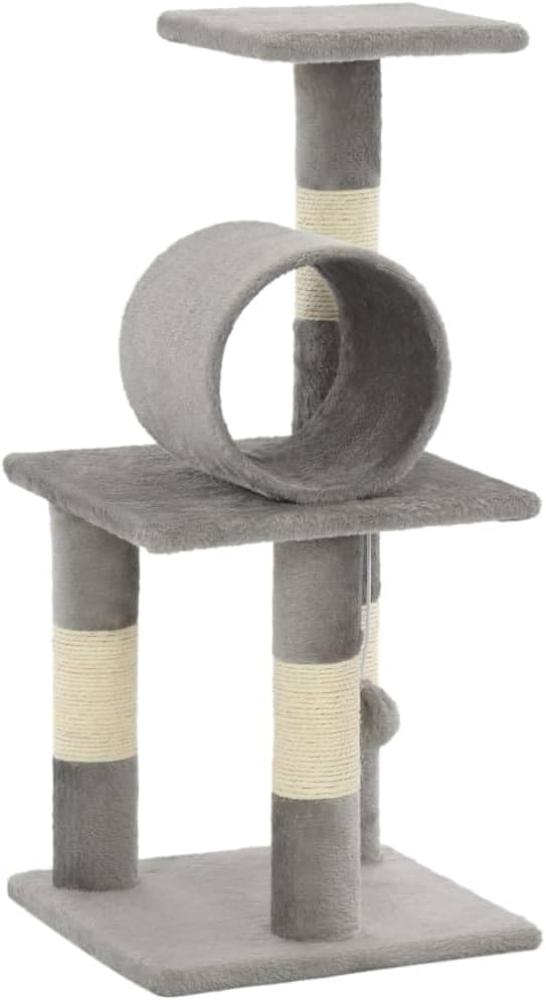 vidaXL Katzen-Kratzbaum Sisal 65 cm Grau Bild 1