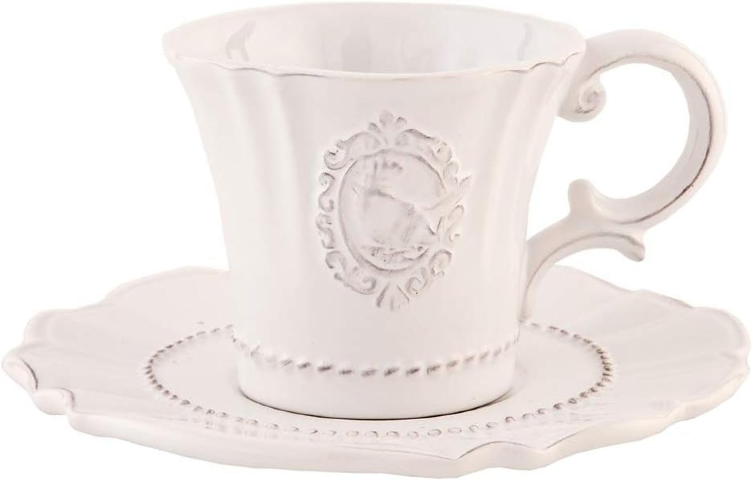 Clayre & Eef 6CE0273 Kaffeetasse mit Untertassenn 15 8 cm Bild 1