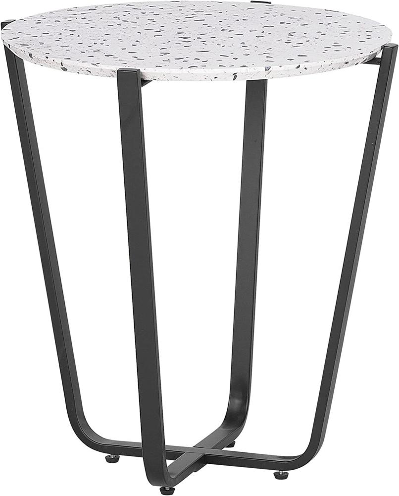 Beistelltisch Terrazzo Optik / schwarz ⌀ 50 cm VALERA Bild 1