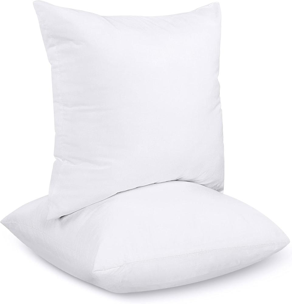 Utopia Bedding 2er Set Kissenfüllung 80 x 80 cm, Innenkissen Füllkissen Kopfkissen Sofakissen (Weiß) Bild 1