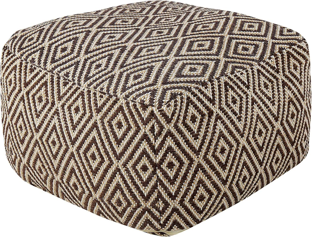 Pouf MANISA Braun 60 cm 60 cm Bild 1