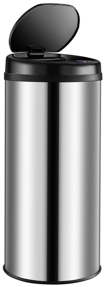 monzana Mülleimer, Automatik Sensor Mülleimer LED Display Müllbehälter berührungslos Bild 1