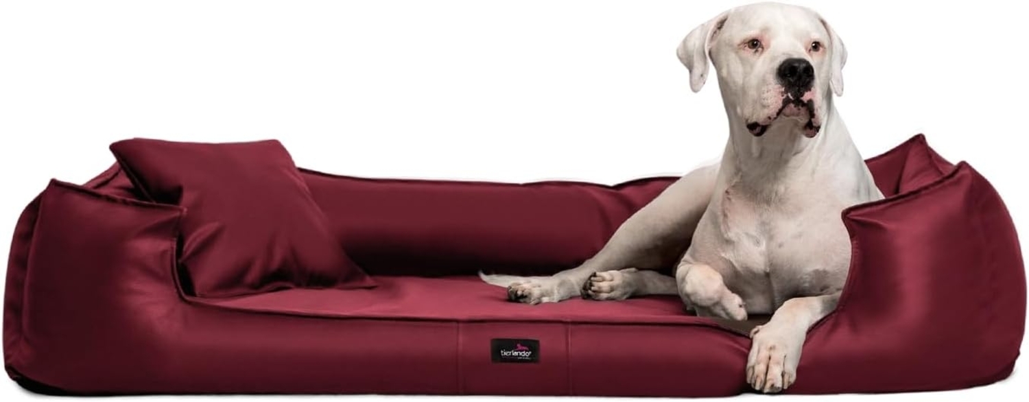 GOOFY EASY CLEAN Orthopädisches Hundebett - 90x75cm, 04 Dunkelrot Bild 1